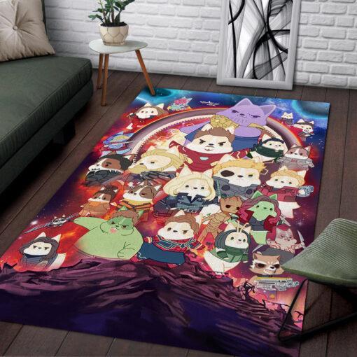Corgi Avengers Marval Carpet Area Rug 2
