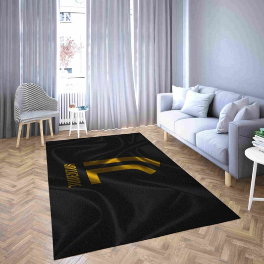 Juventus Geheimnisvoller Schwarzer Football ClubCarpet Area Rug