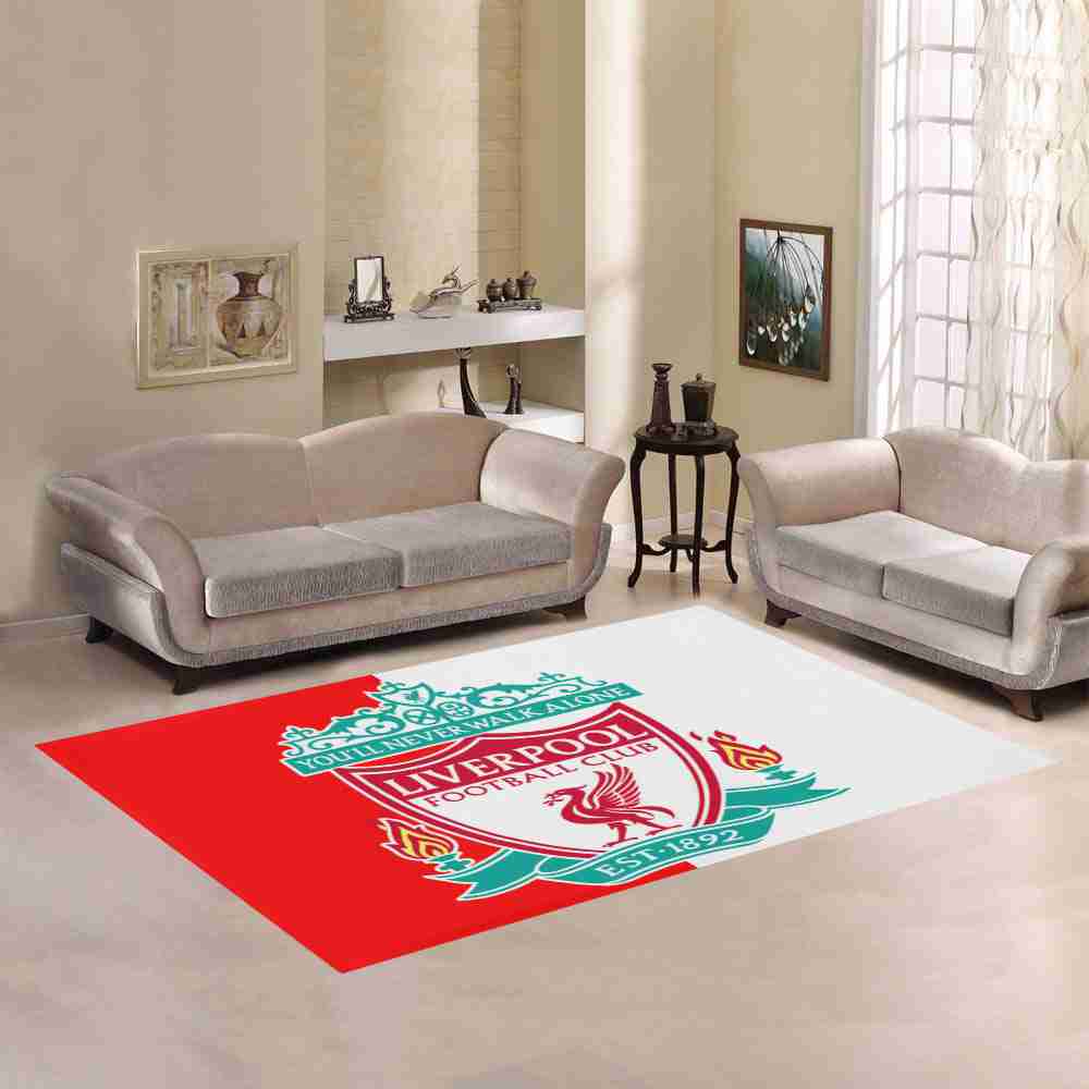 Liverpool Rot Und Weib Carpet Area Rug