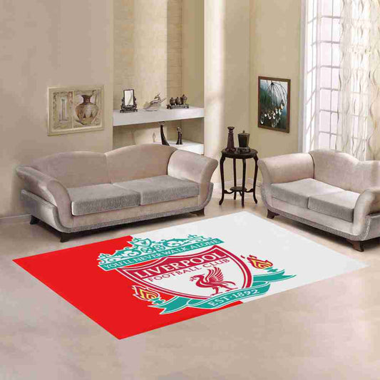 Liverpool Rot Und Weib Carpet Area Rug
