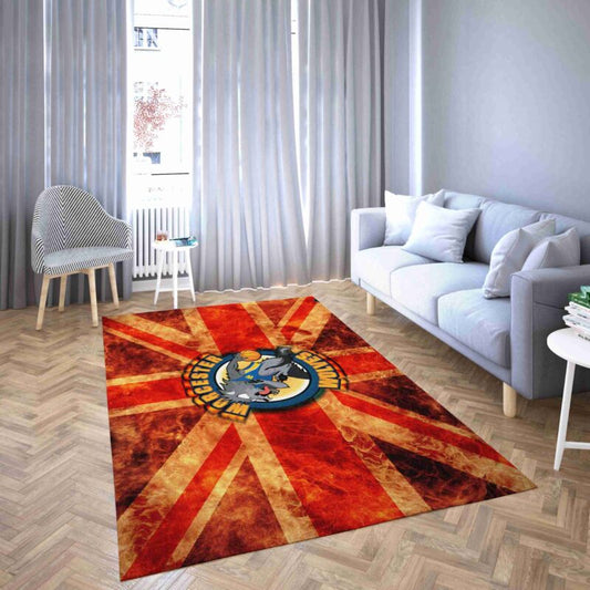 Manchester Giants Basketball Club Logo Red Fashion Schon Carpet Area Rug