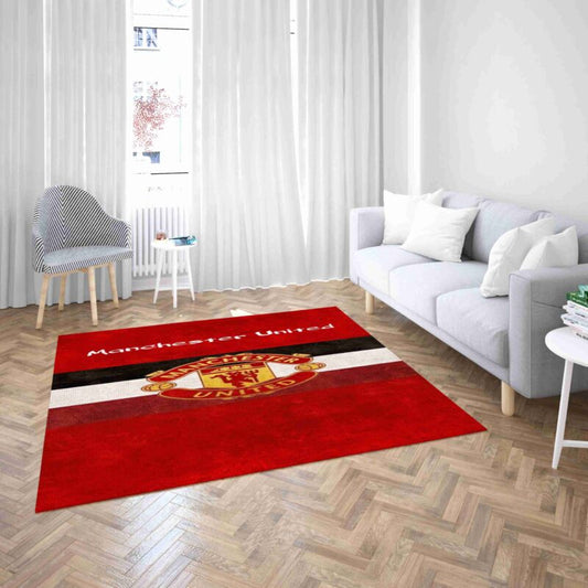Manchester United football Dunkelrot Carpet Area Rug