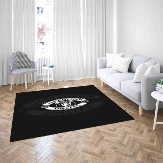 Manchester United Geheimnisvolles Schwarz Carpet Area Rug