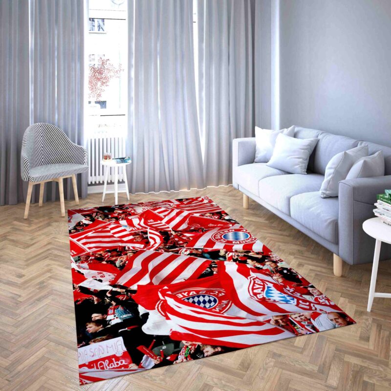 Mannschaftsgeist Fc Club Bayern Munich Carpet Area Rug