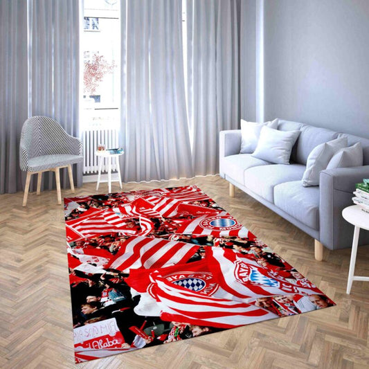 Mannschaftsgeist Fc Club Bayern Munich Carpet Area Rug