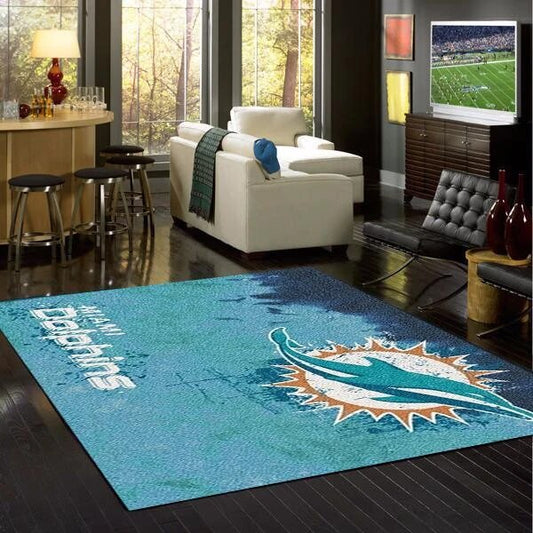 Miami Dolphins Fade Carpet Area Rug