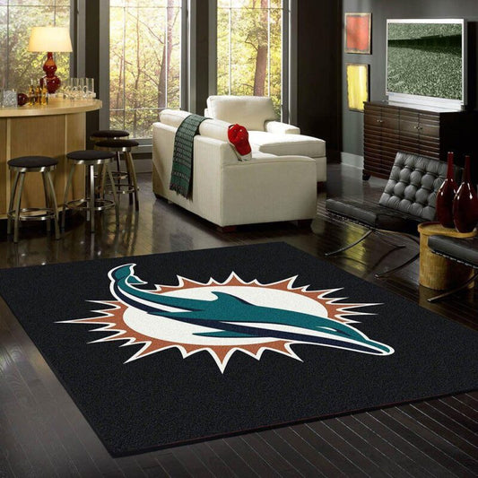 Miami Dolphins Nfl Carpet Area Rug 1