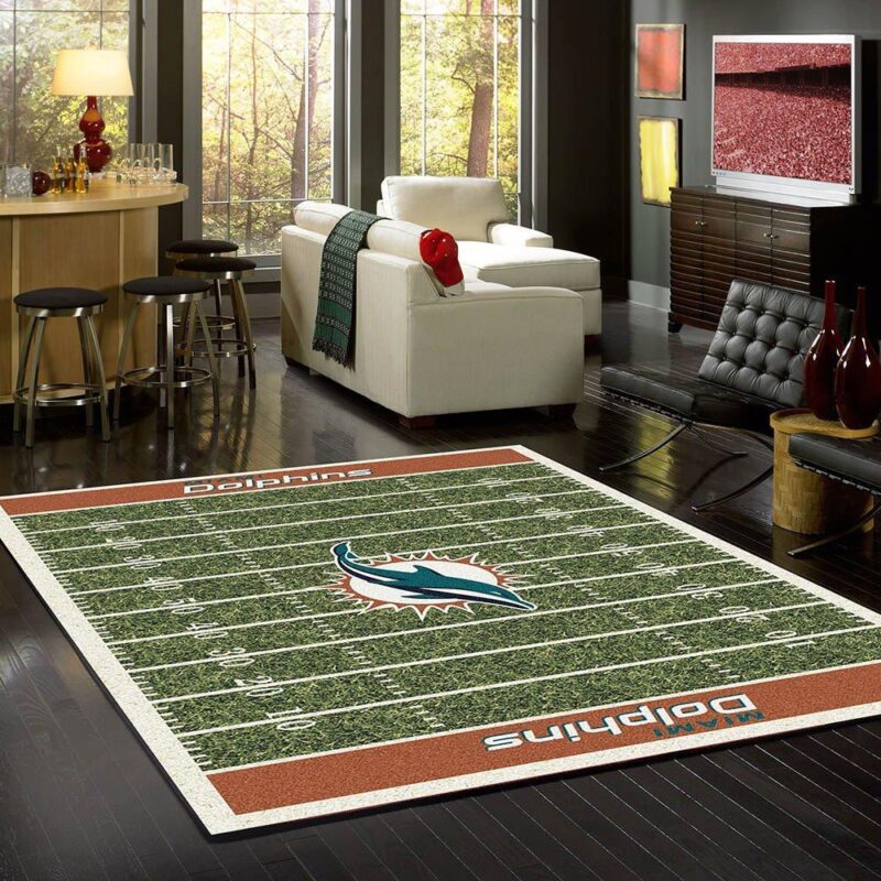 Miami Dolphins Team Heimfeld Carpet Area Rug