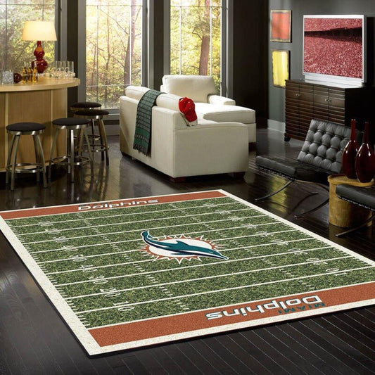 Miami Dolphins Team Heimfeld Carpet Area Rug