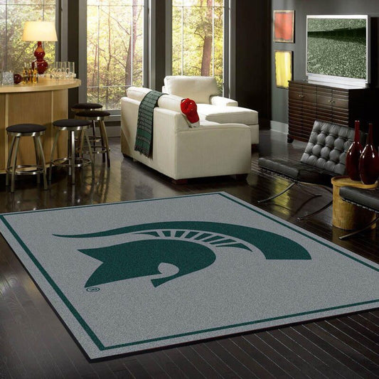 Michigan State Team Spirit Grey Carpet Area Rug