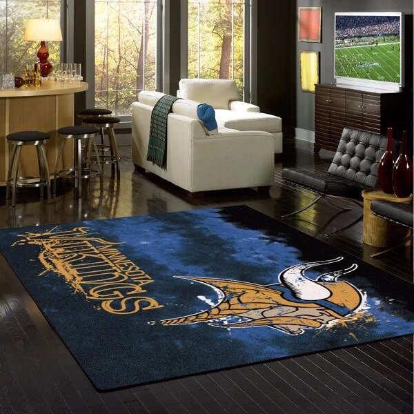 Minnesota Vikings Fade Carpet Area Rug 1