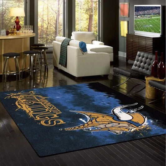 Minnesota Vikings Fade Carpet Area Rug 1