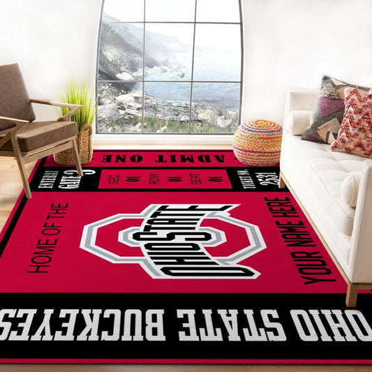 Ohio State Buckeyes Carpet Area Rug