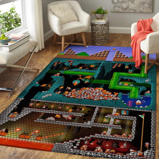 Super Mario Bros Carpet Area Rug
