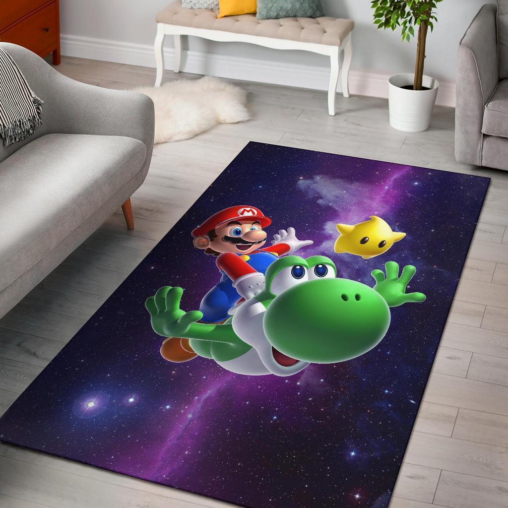 Super Mario Galaxy Carpet Area Rug