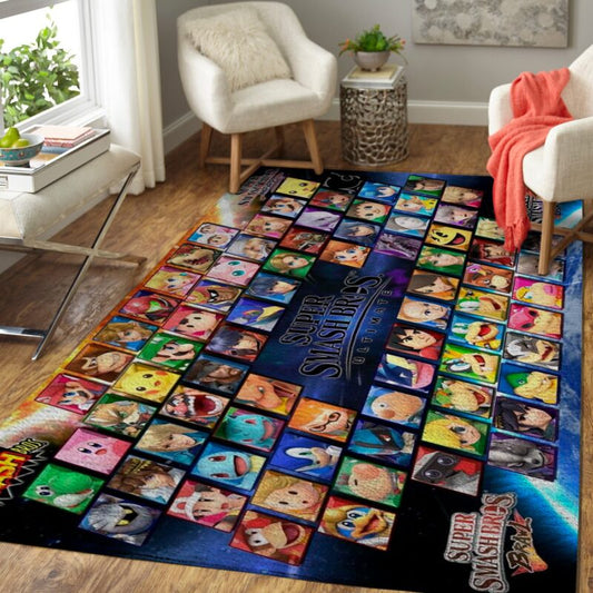 Super Smash Bros Spiel Carpet Area Rug