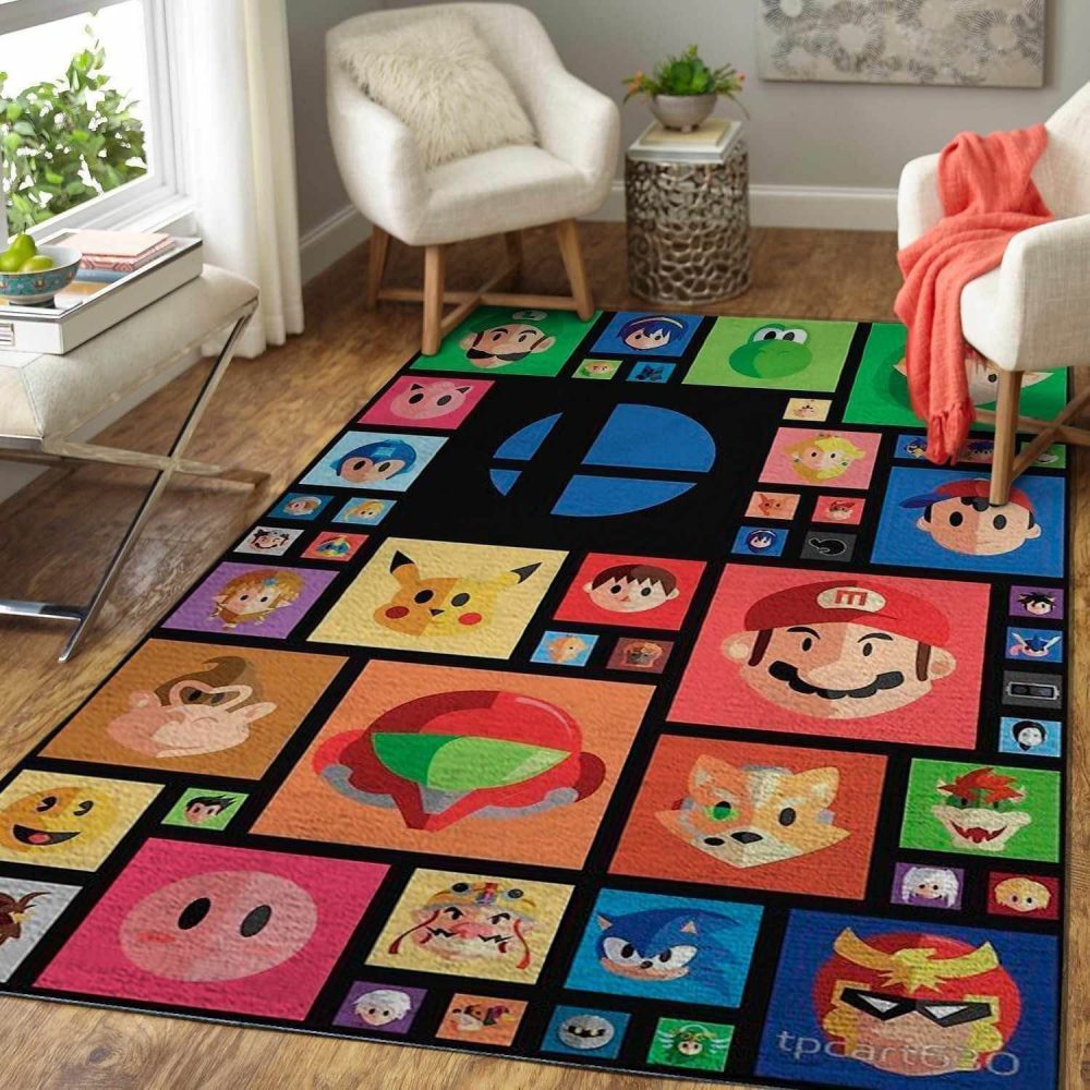 Super Smash Bros Ultimate Carpet Area Rug
