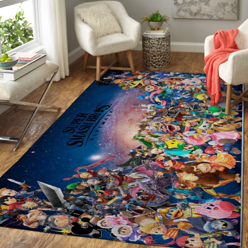 Super Smash Bros Ultimatives Spiel Carpet Area Rug 4