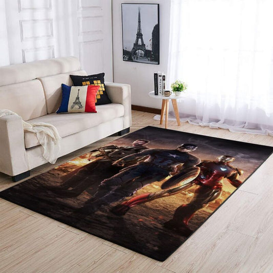 Thor Captain America_Iron Man Carpet Area Rug