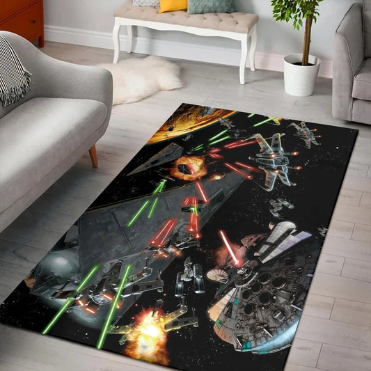Weltraumschlacht Star Wars Millennium Carpet Area Rug
