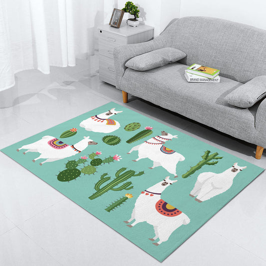 animal print rug
